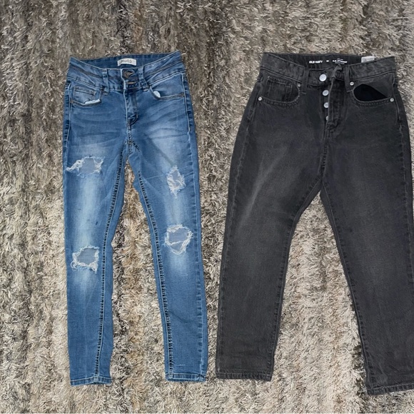Girl jeans a size 10 Old Navy, Mudd and Sugar & Jade Good Condition. - Picture 3 of 11